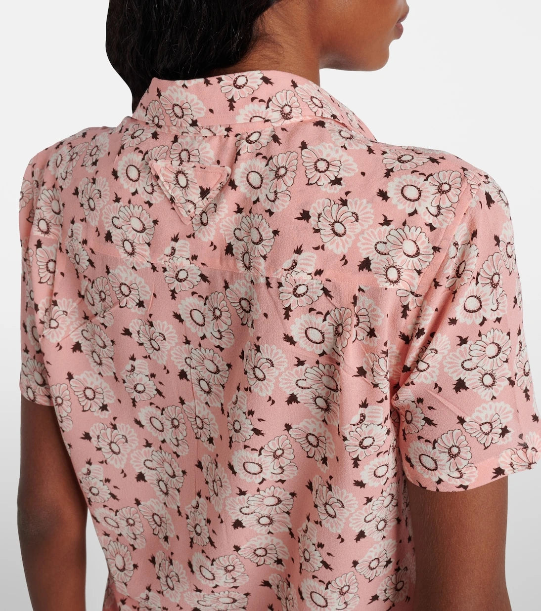 Prada - Floral silk-blend shirt