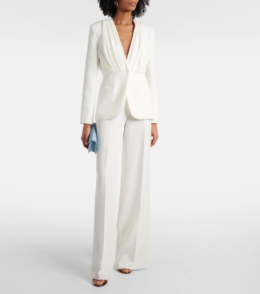 Max Mara - Gradi draped crêpe jacket