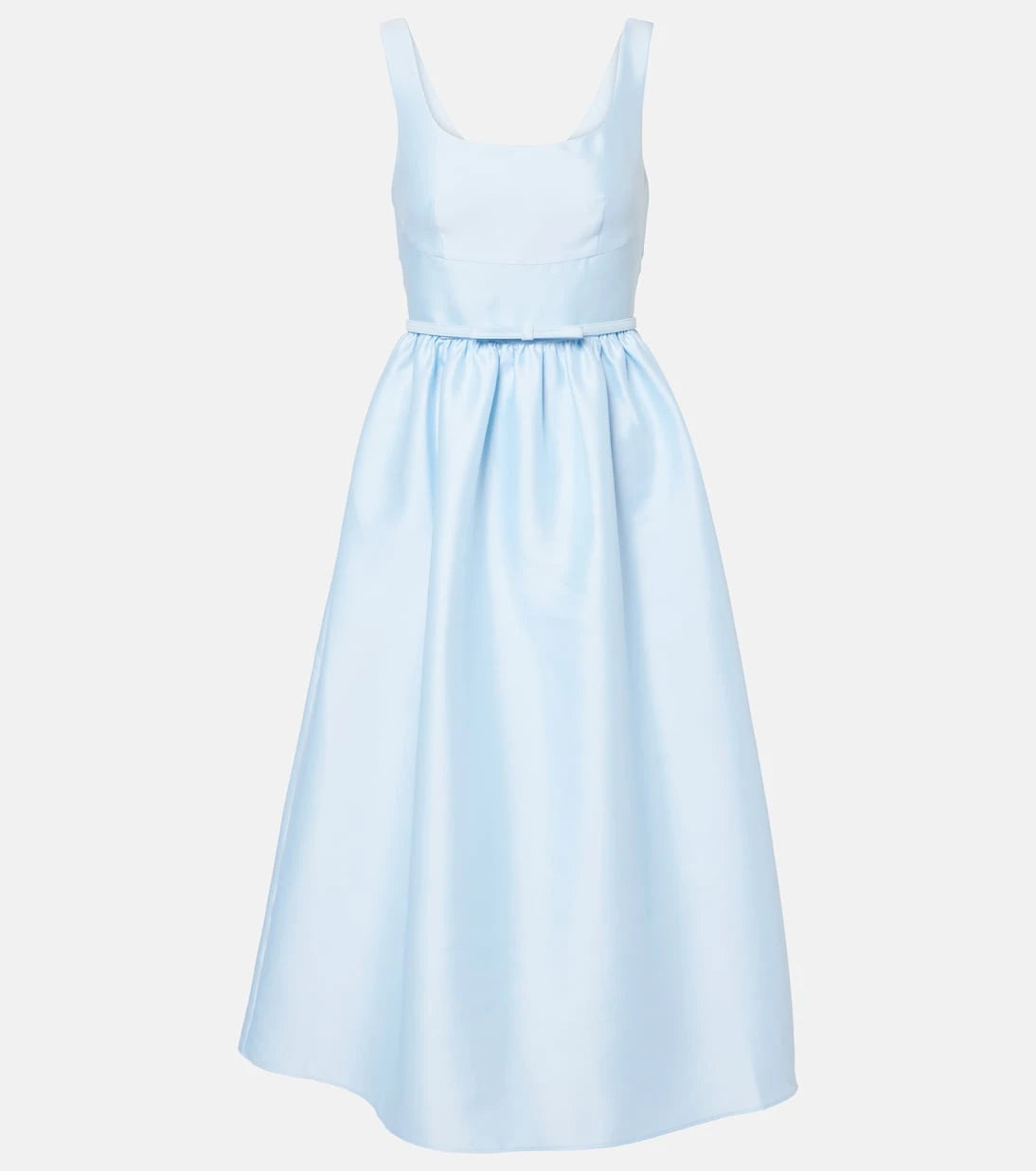 Self-Portrait - Belted satin midi dress