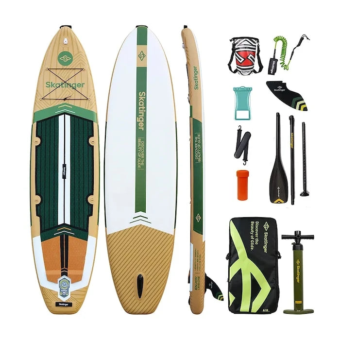 Aksesuarli Skatinger SUP Püskürtme Tahtası SKATINGER 335 x 84 x 15 cm (11')
