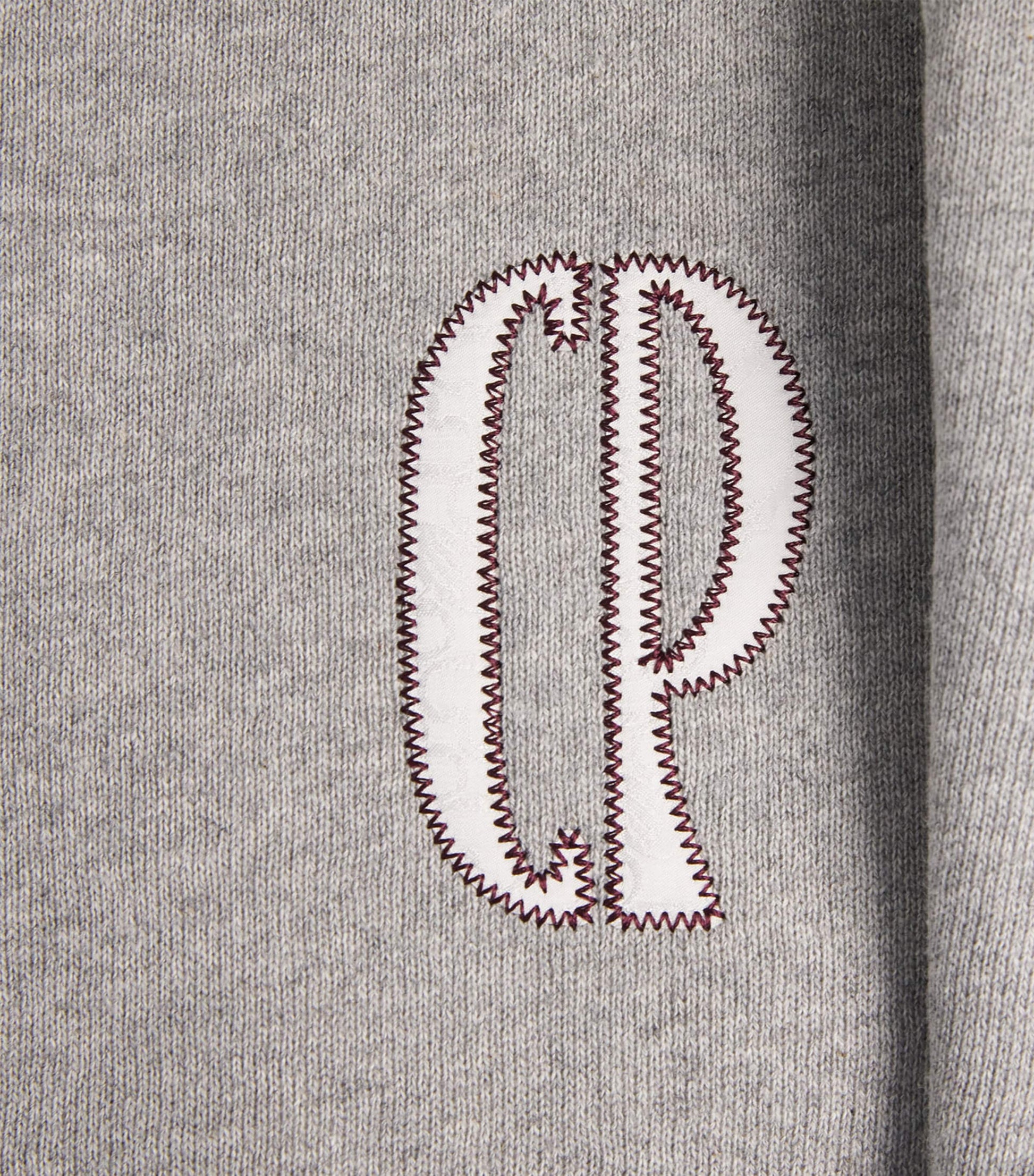 Claudie Pierlot Grey Cotton-Blend Logo Sweatshirt