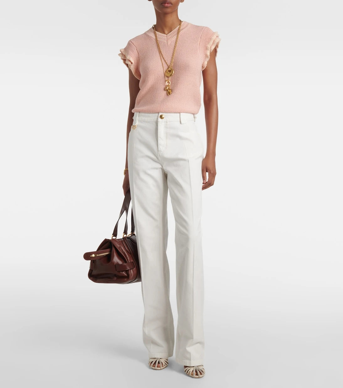 Chloé - Ruffled wool top