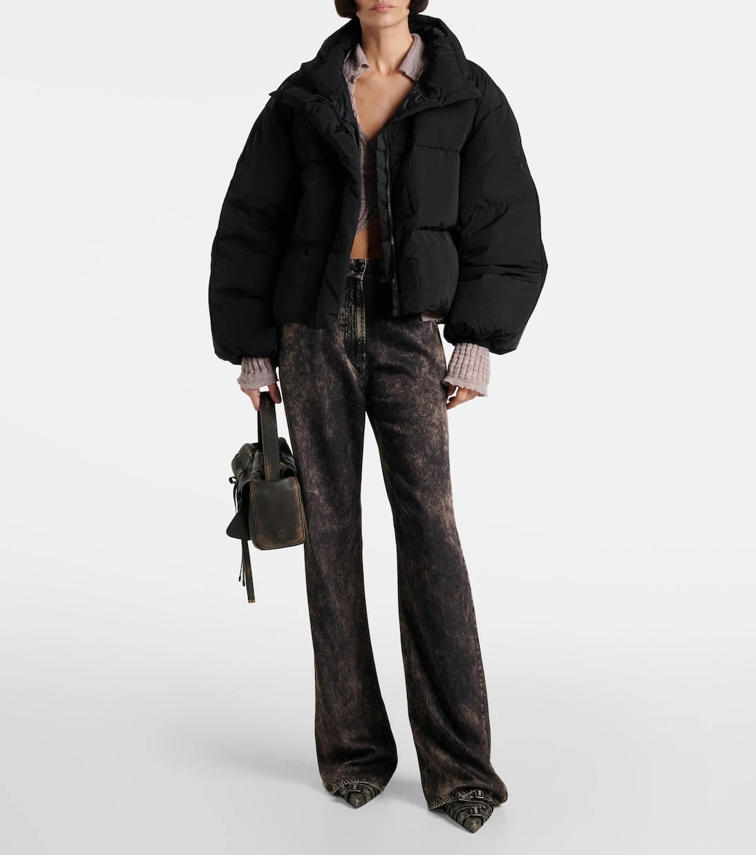 Acne Studios - جاكيت تقني محشو بالريش