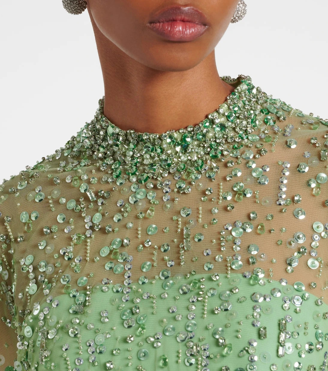 Jenny Packham - Crystal Drop embellished gown