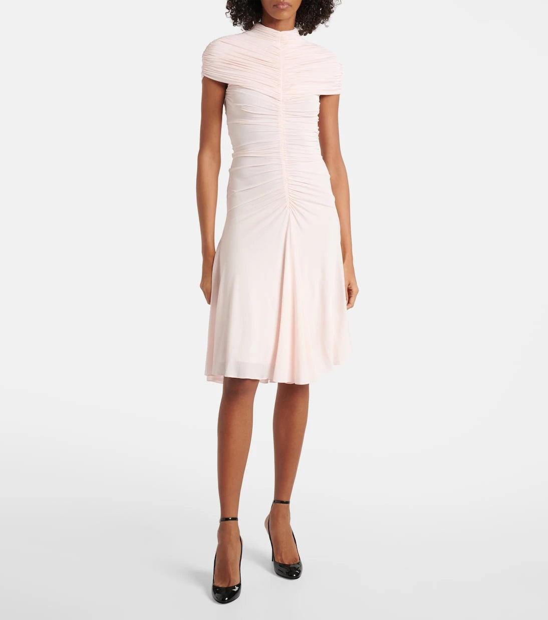 Alaïa - Ruched jersey midi dress