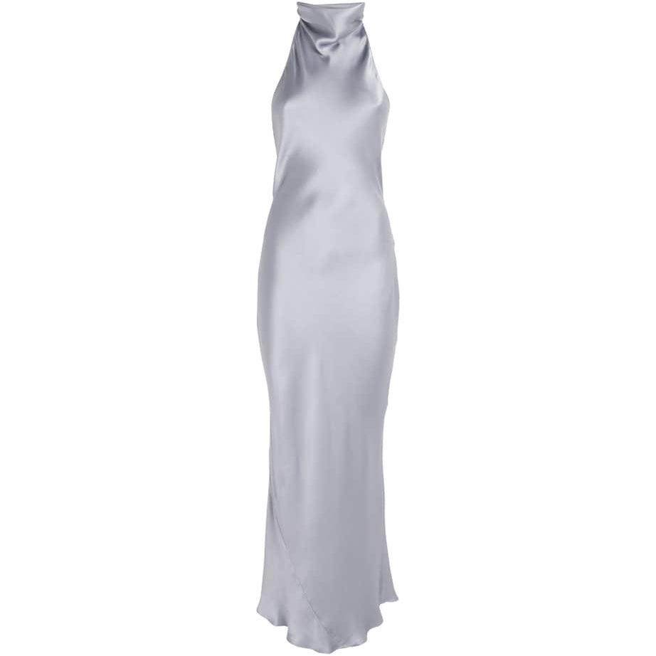 ANINE BING Blue Silk Eliana Maxi Dress