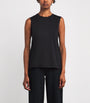 Cotton-Silk Tank Top BLACK