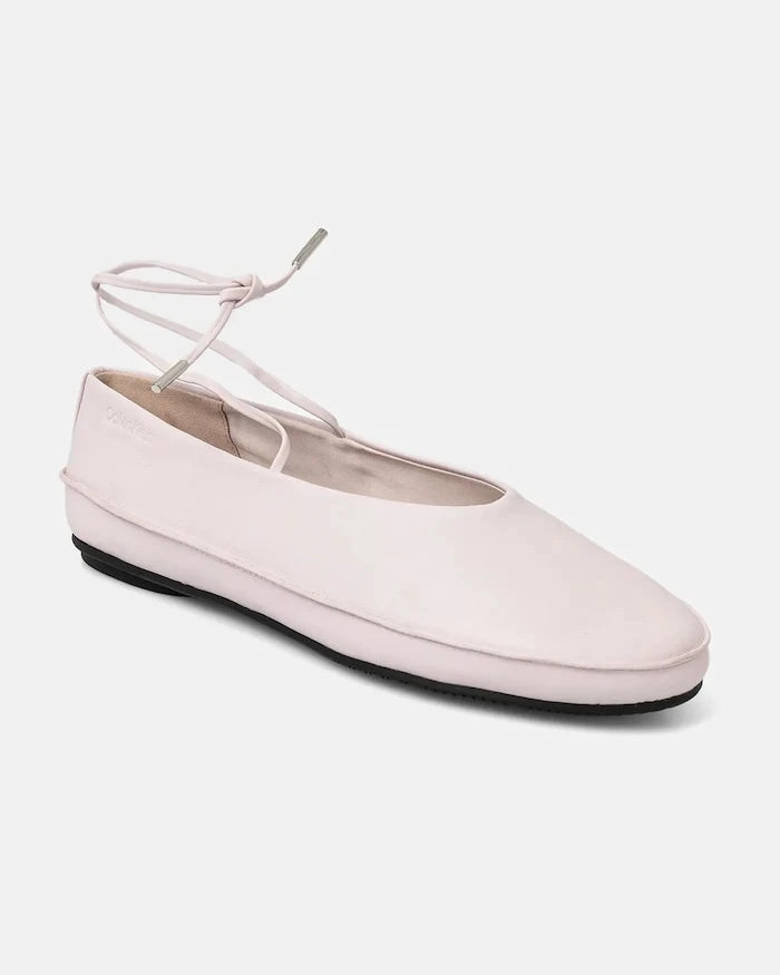 Кожени балеринки Calvin Klein BALLERINA MARY JANE STRAP LTH