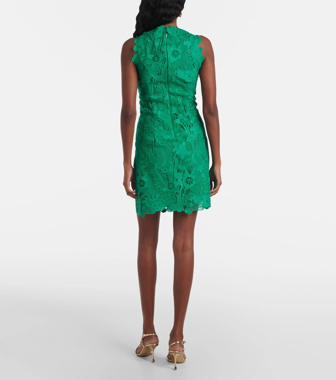 Monique Lhuillier - Floral lace minidress