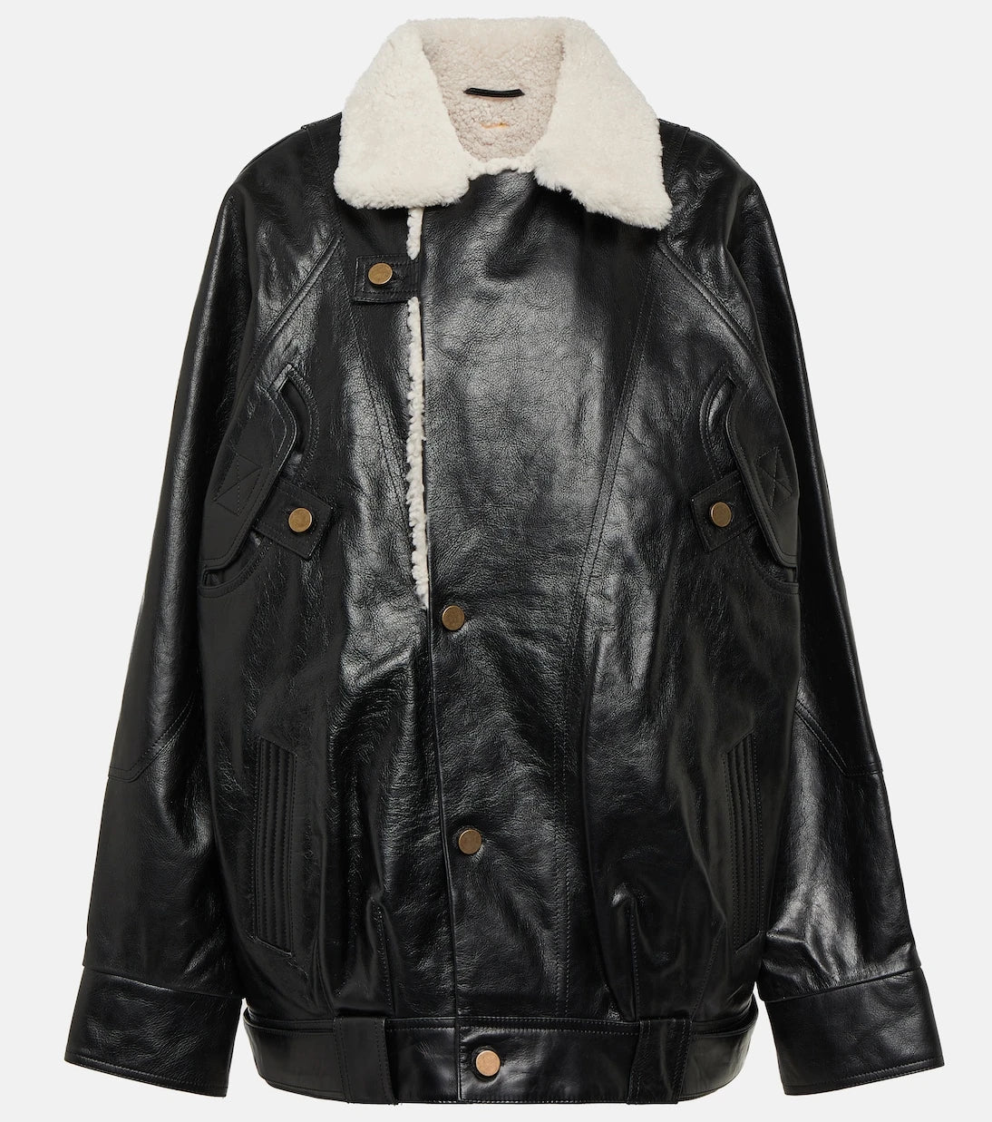 Dodo Bar Or - Menash shearling-lined leather jacket