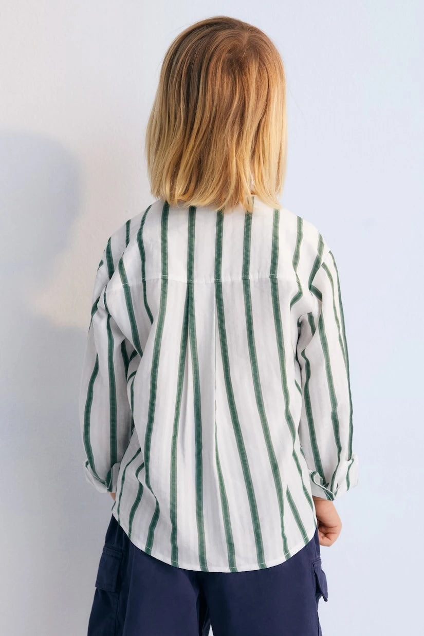 The New Society - Milos striped shirt