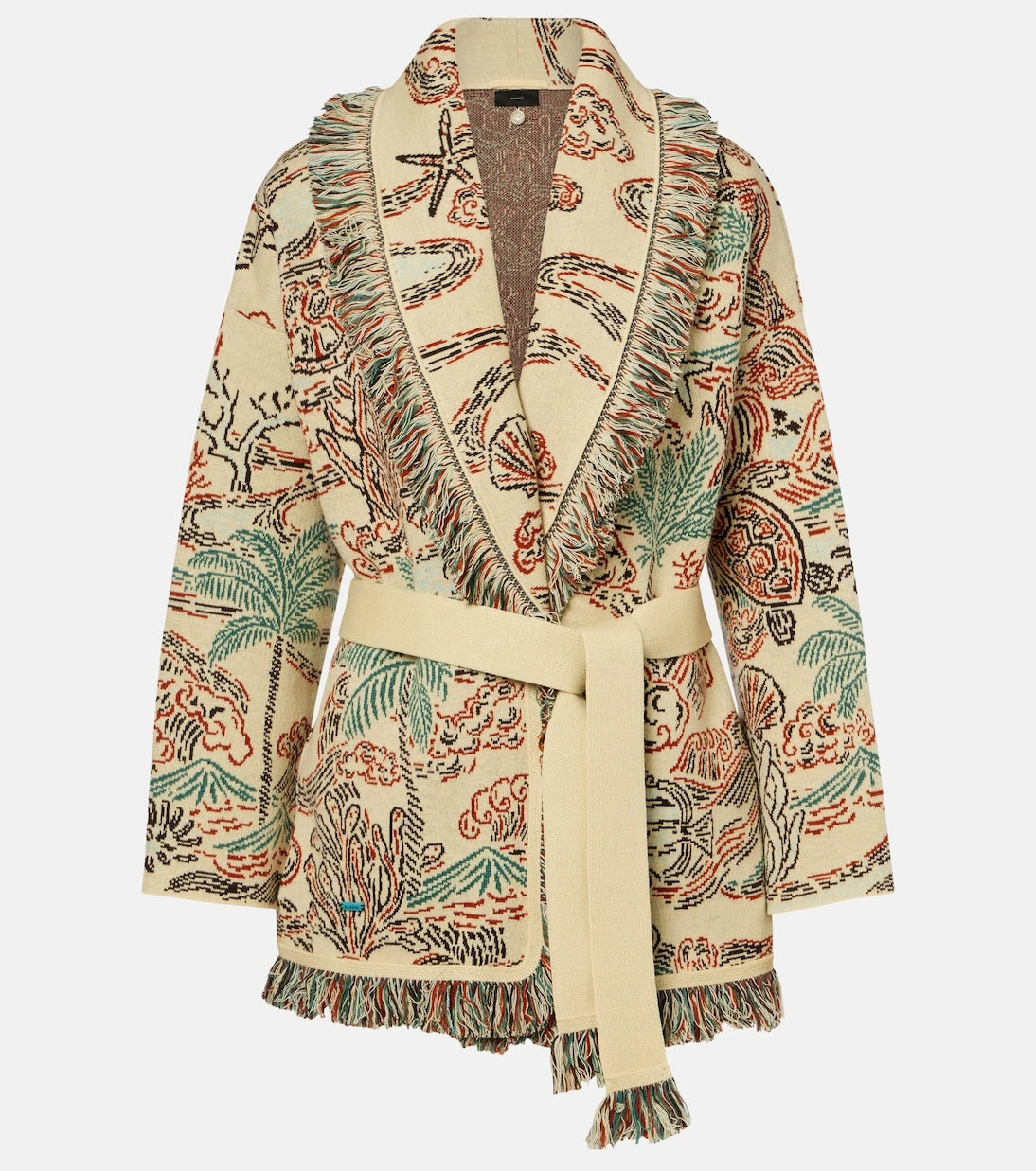 Alanui - Sketched By The Sea wool cardigan