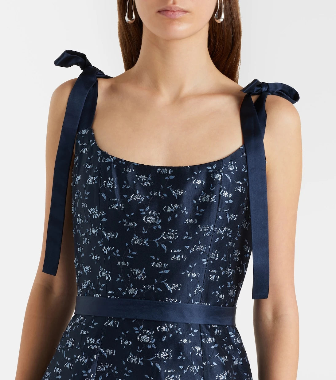 Markarian - Acacia floral brocade corset dress
