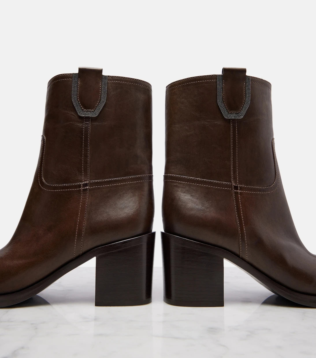 Brunello Cucinelli - Leather ankle boots