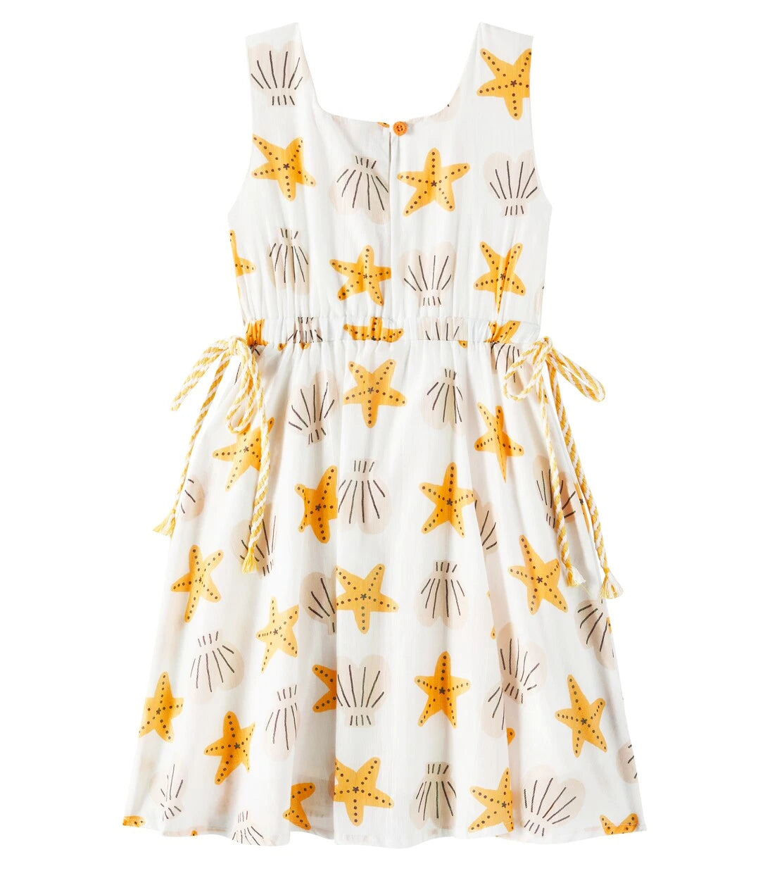 Fábula - Starfish printed cotton-blend dress