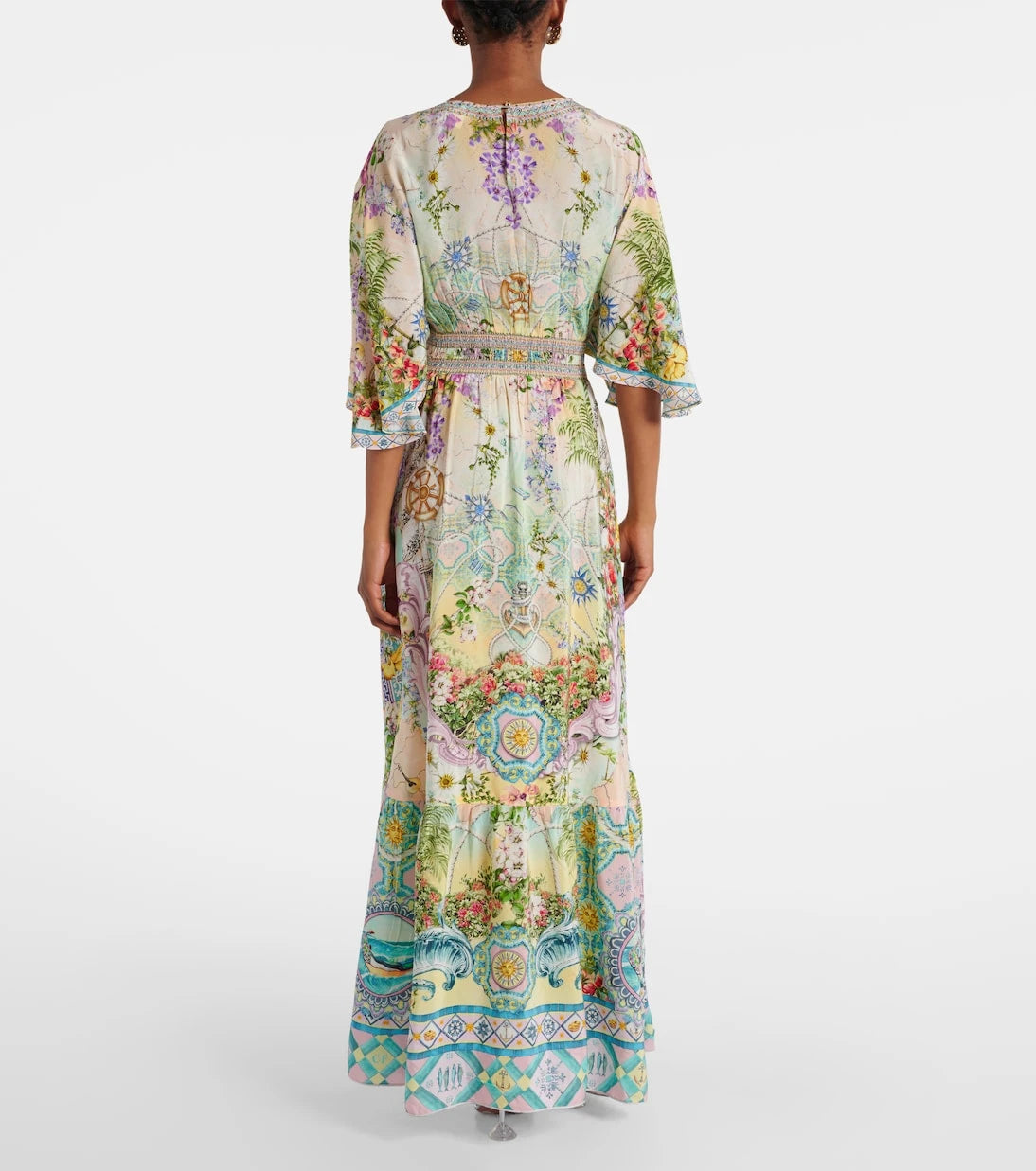 Camilla - Embellished silk maxi dress