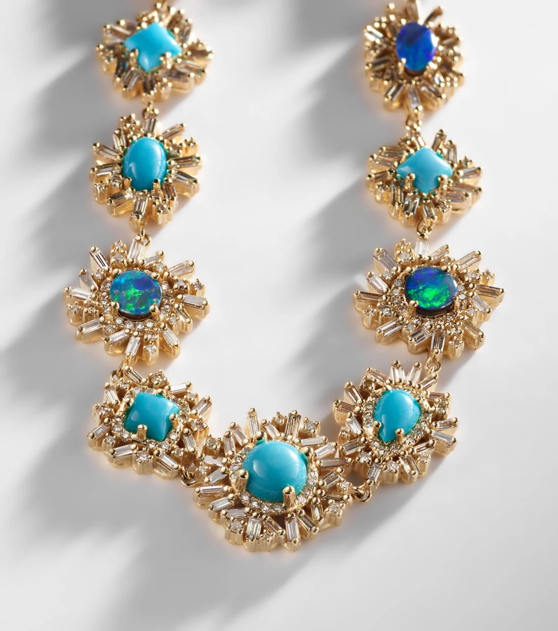 Suzanne Kalan - 18kt yellow gold bracelet with gemstones