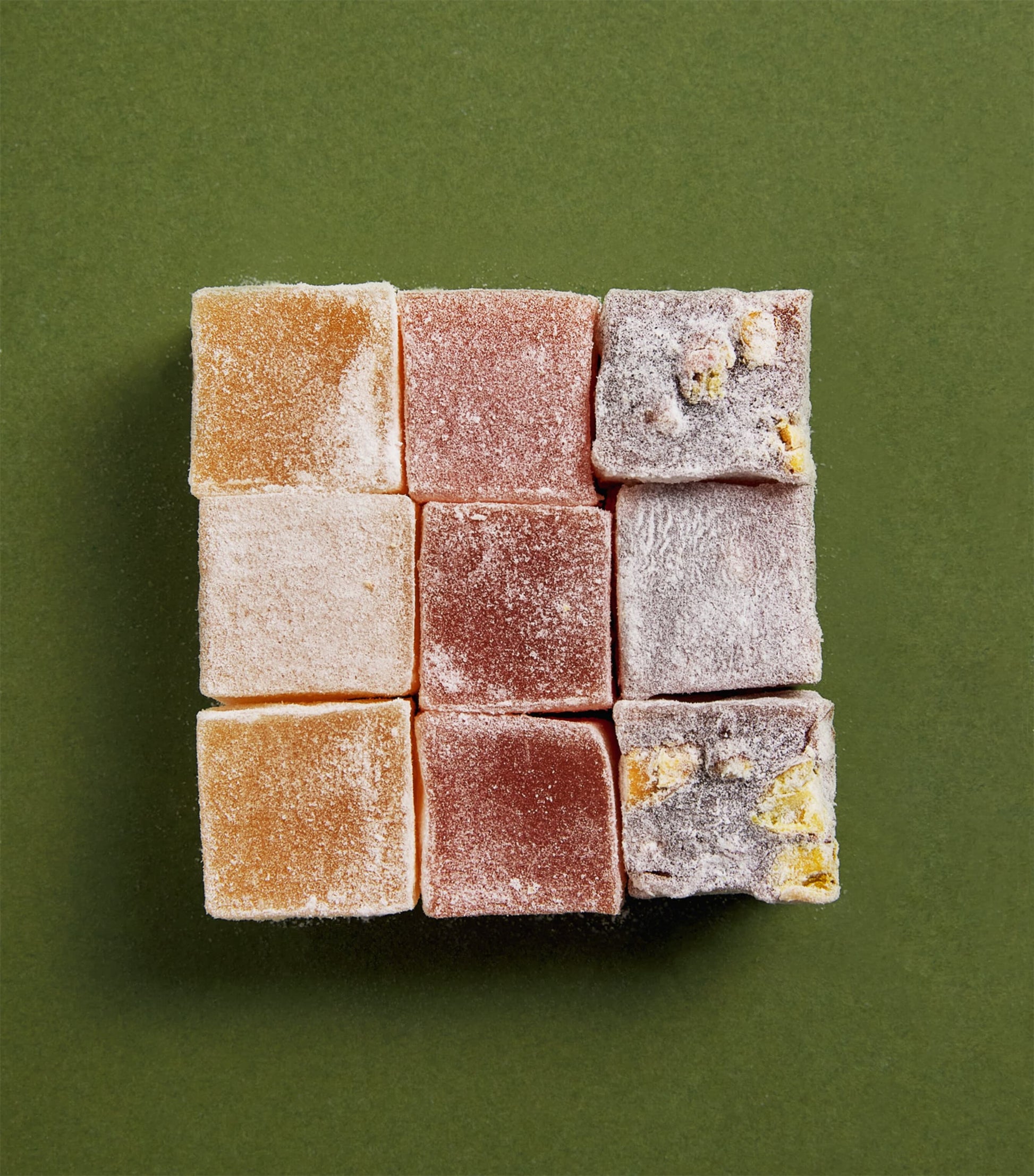 Harrods Rose, Lemon and Pistachio & Pomegranate Turkish Delight (400g)