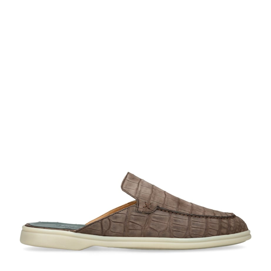 Brotini Alligator Leather Mules