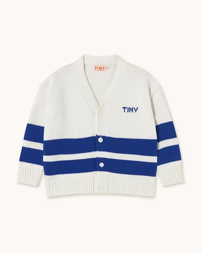 Детска памучна жилетка Tinycottons STRIPES CARDIGAN