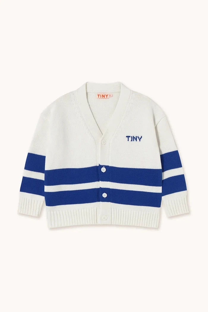 Детска памучна жилетка Tinycottons STRIPES CARDIGAN