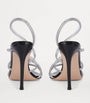 Gianvito Rossi Silver Crystal Ettie Heeled Sandals 105