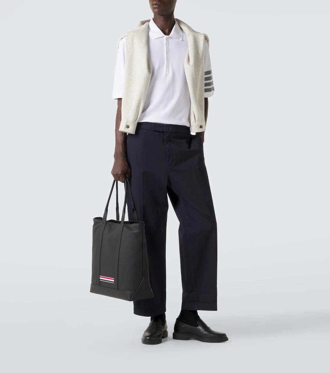 Thom Browne - 4-Bar cotton polo shirt