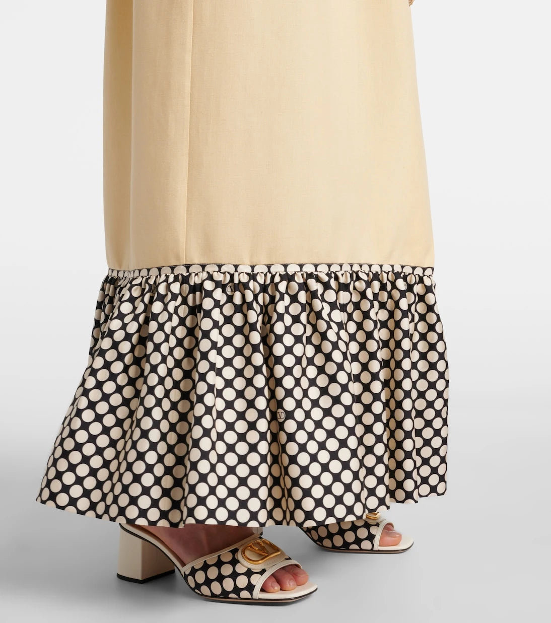 Valentino - Plus De Pois embroidered maxi skirt
