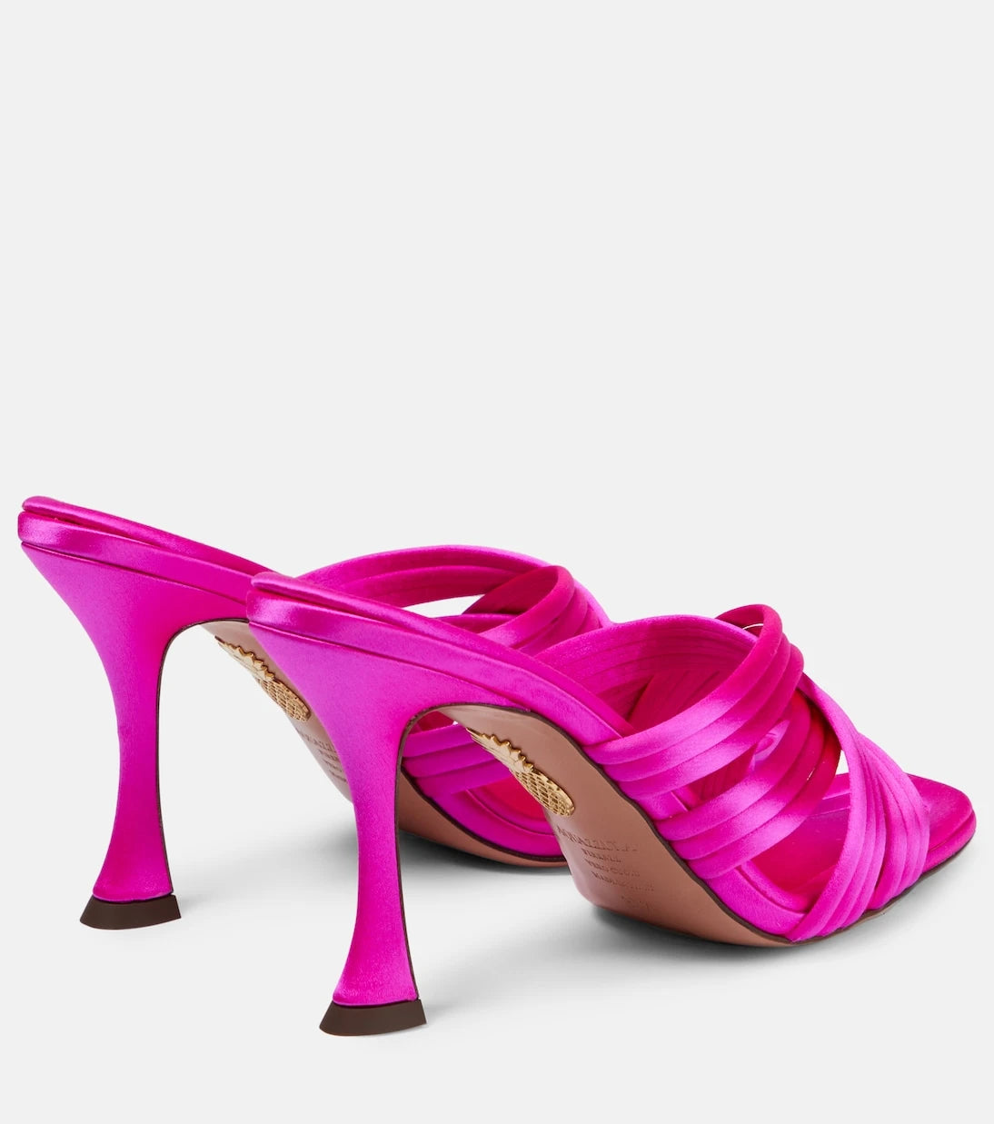 Aquazzura - حذاء أواها 95 ميولز من الساتان