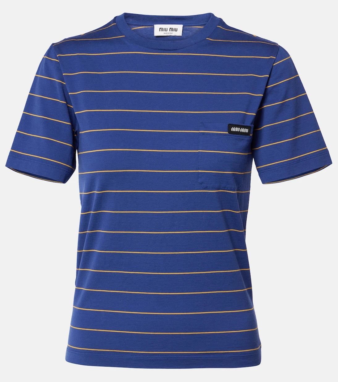 Miu Miu - Striped cotton jersey T-shirt