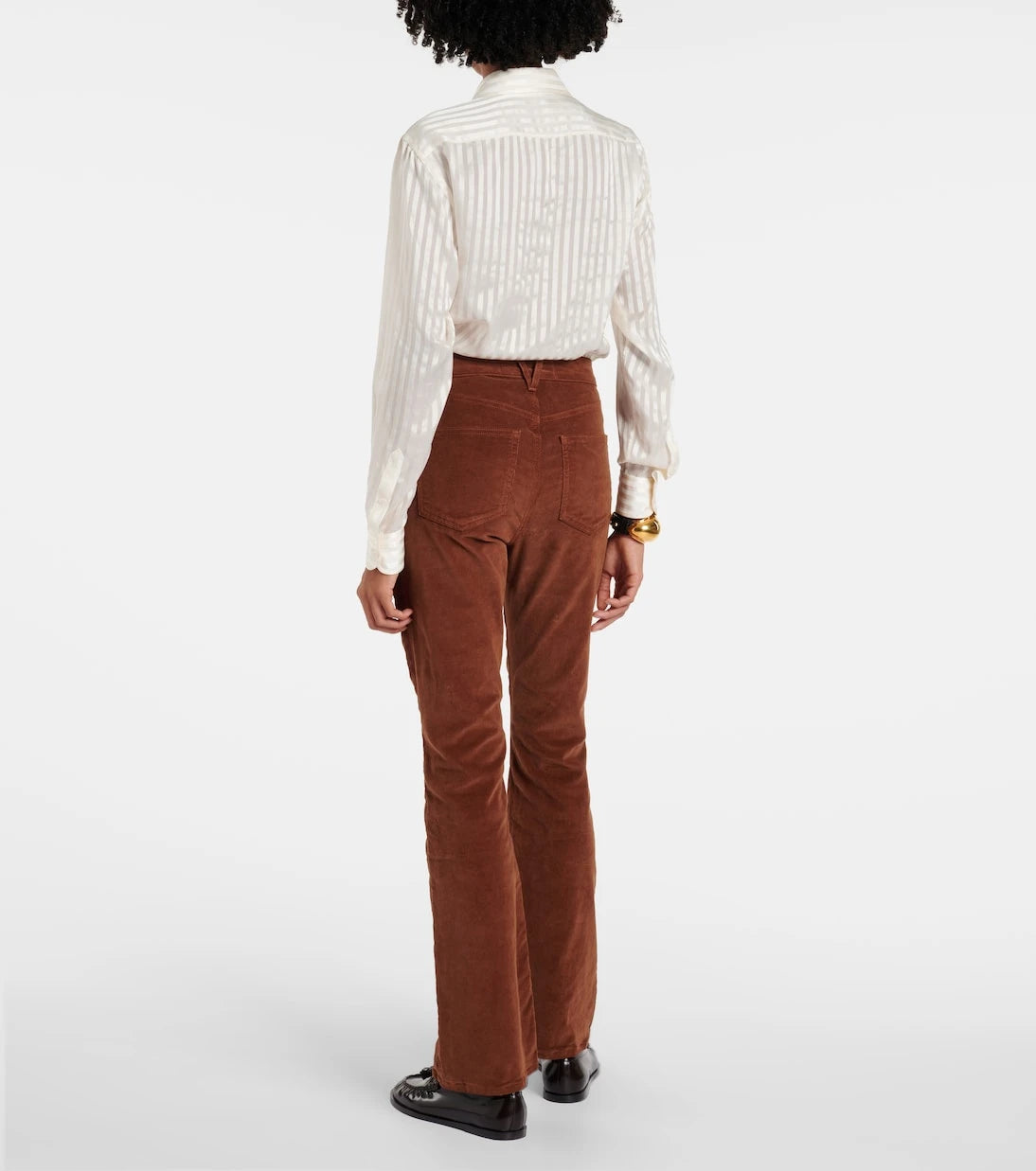 Veronica Beard - Cameron cotton corduroy flared pants