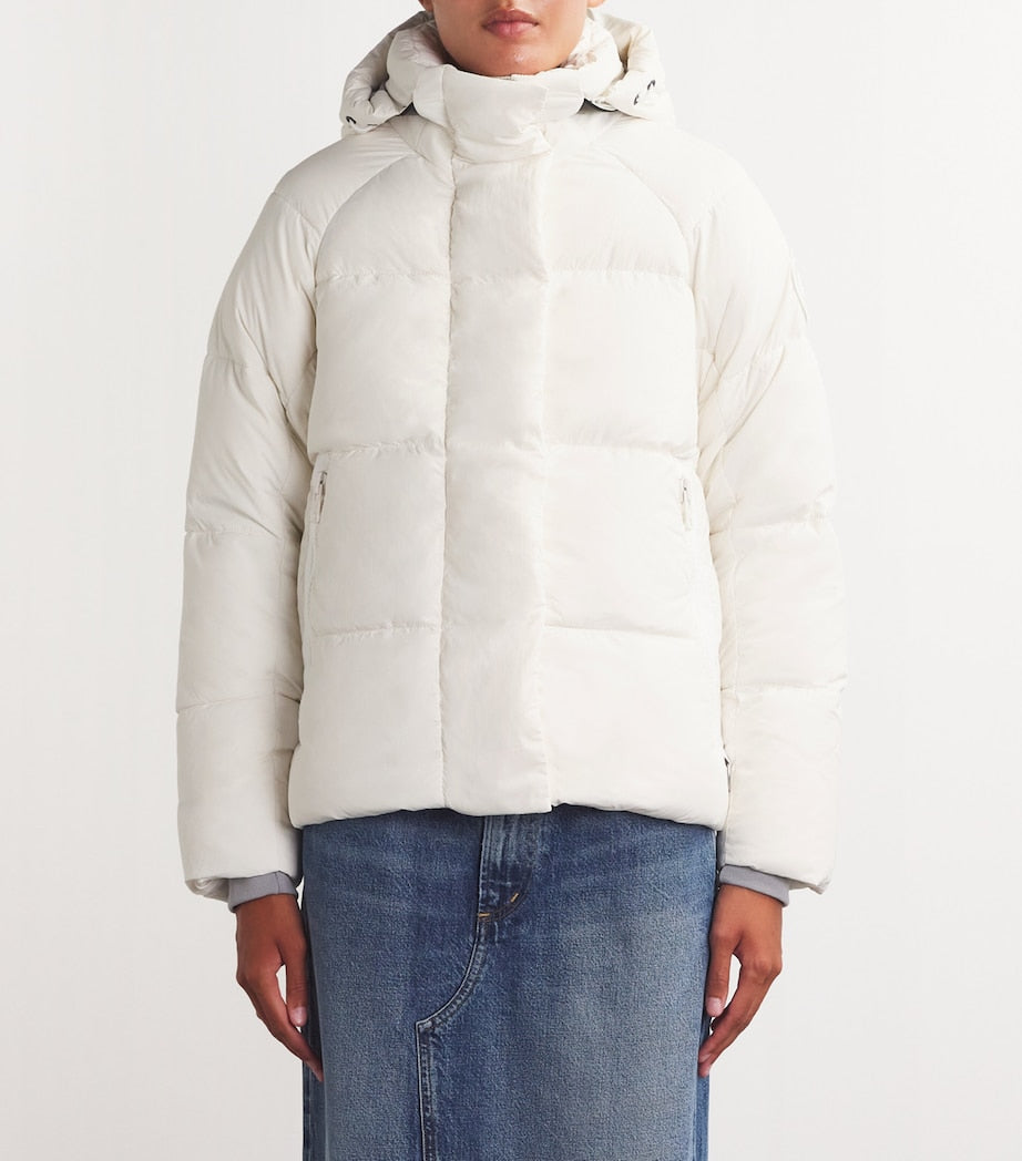 Canada Goose White Down-Filled Junction Parka