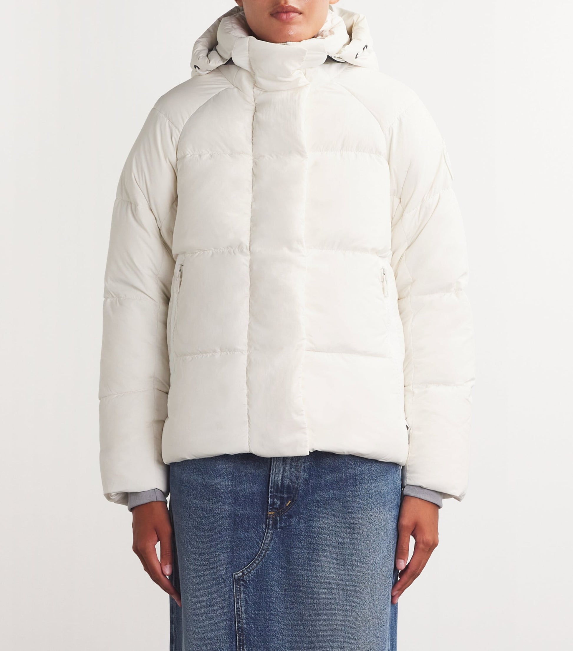 Canada Goose White Down-Filled Junction Parka