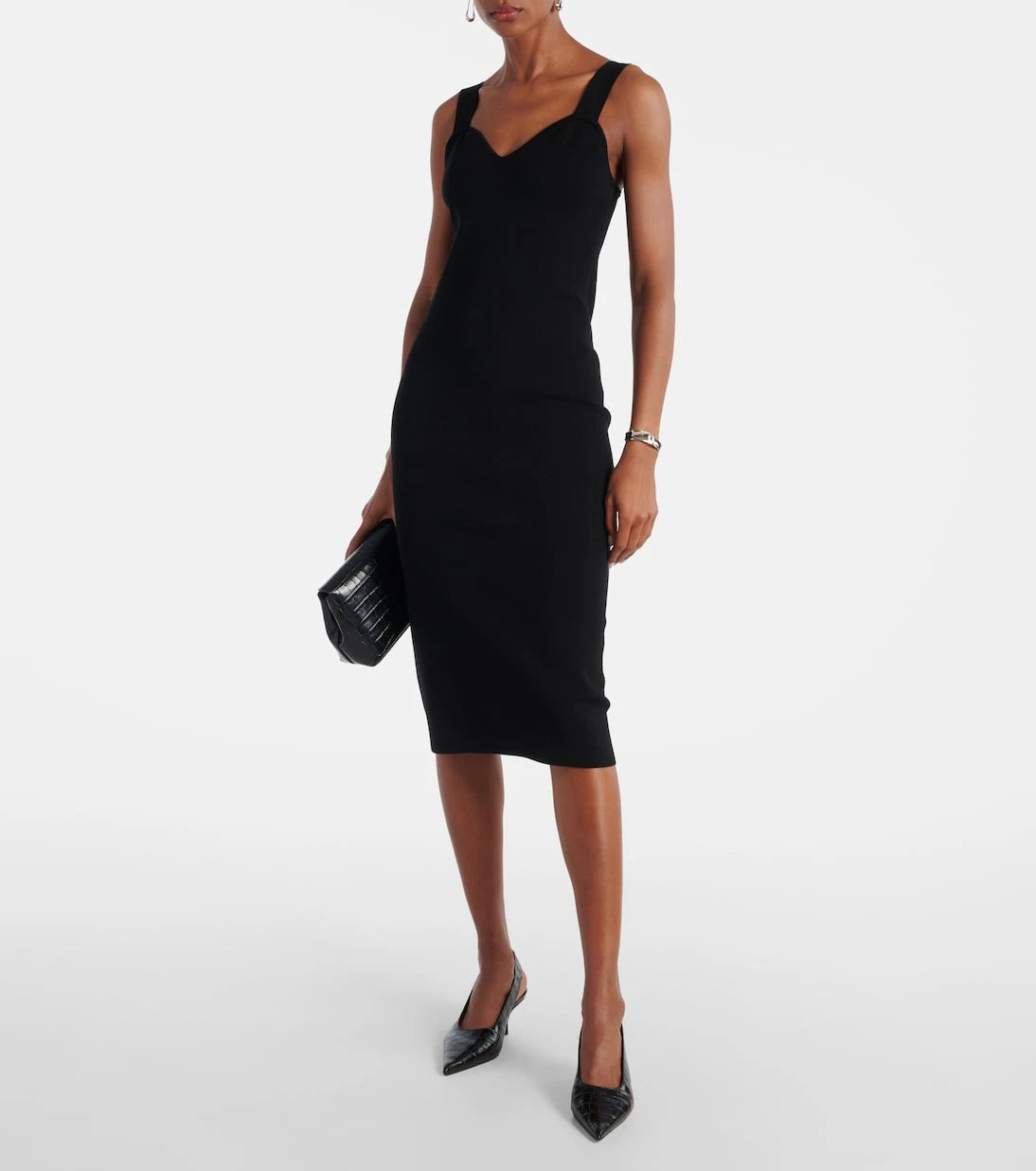 Max Mara - Teak knitted midi dress