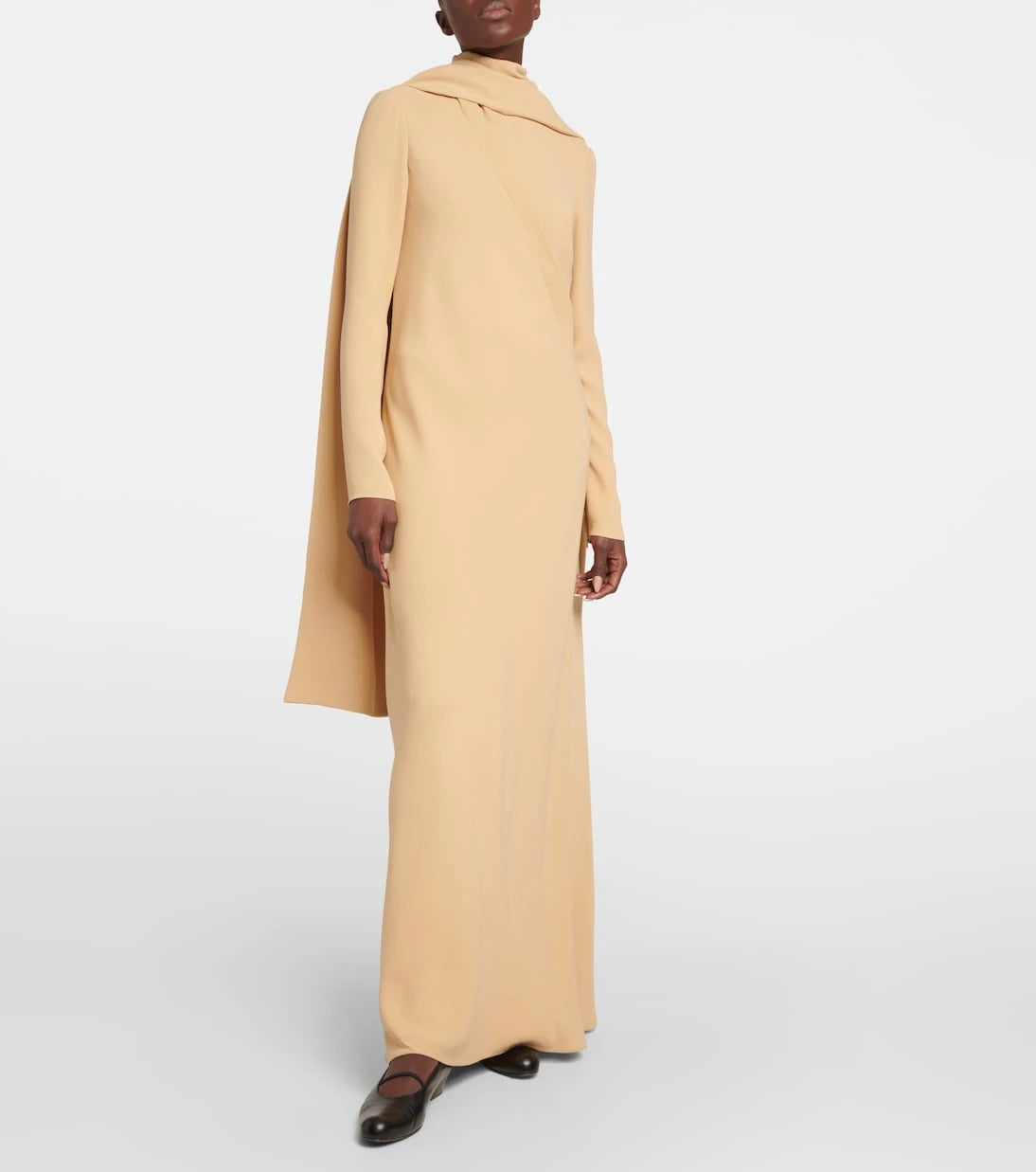 The Row - Pascal draped silk crêpe maxi dress