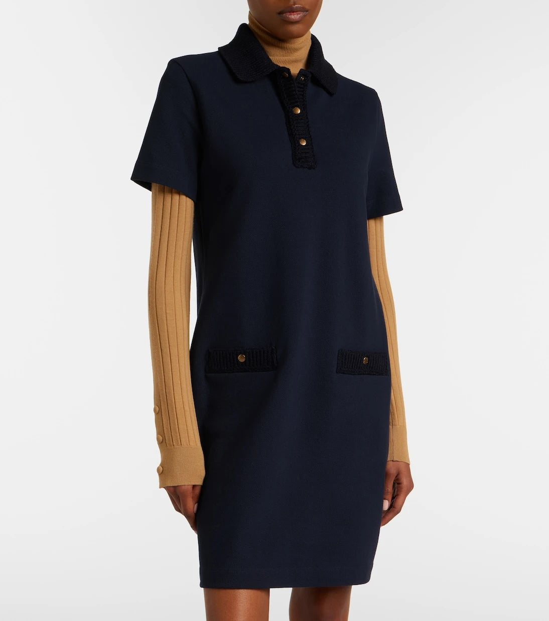 Moncler - Cotton piqué polo dress