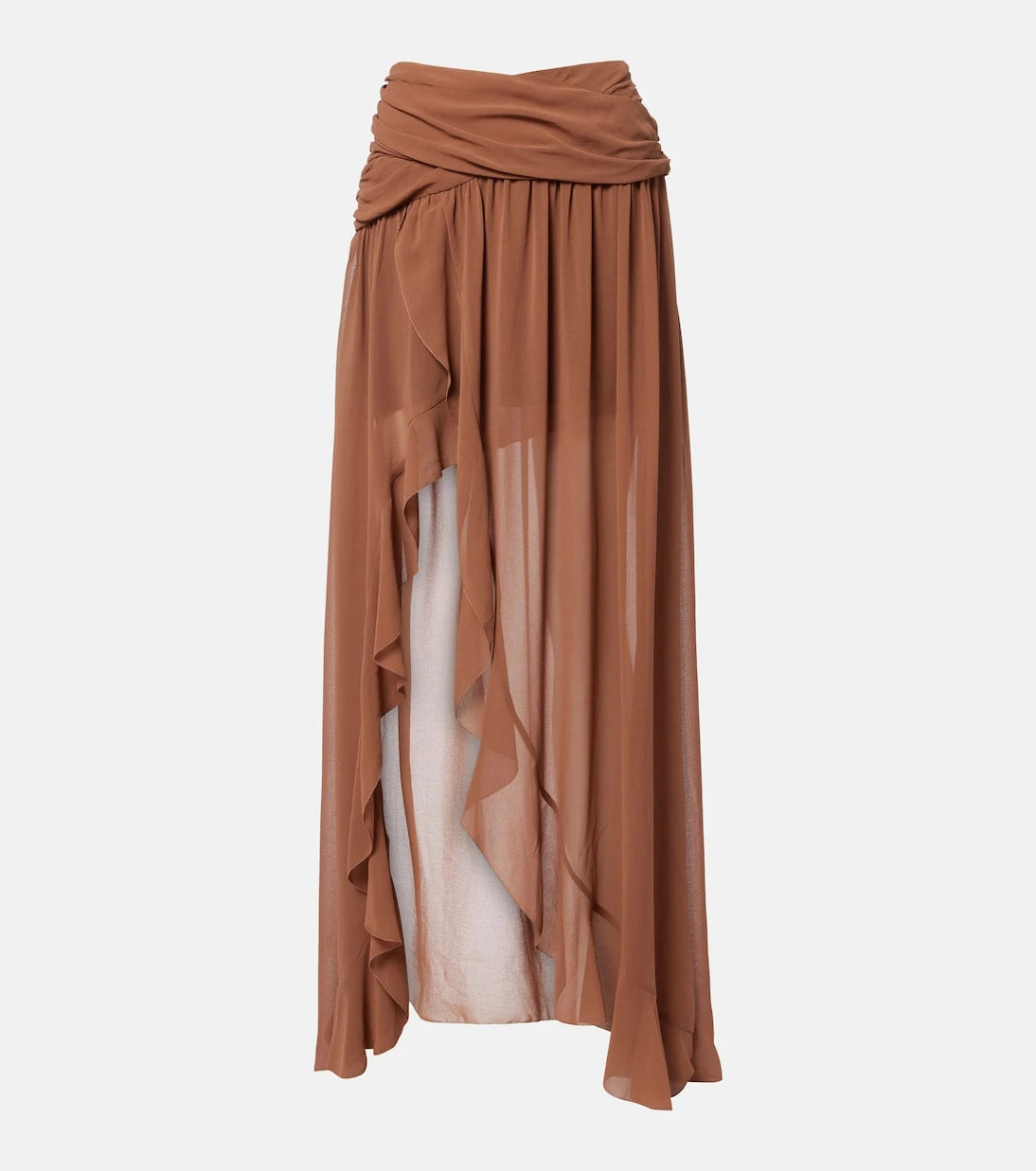 Jacques Wei - Draped asymmetric maxi skirt