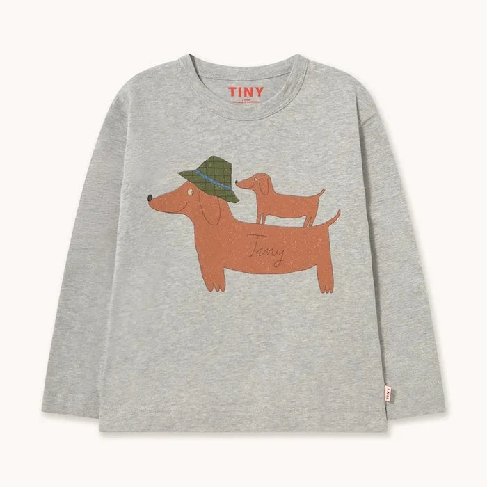 Çocuklar için pamuklu uzun kollu bluz TWO DOGS GRAPHIC SLEEVE TEE