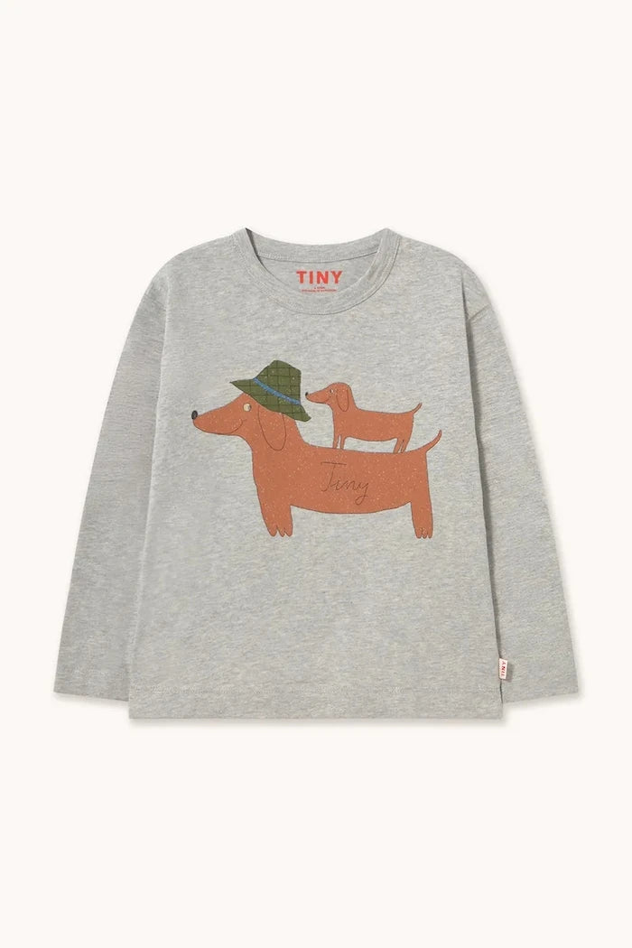 Çocuklar için pamuklu uzun kollu bluz TWO DOGS GRAPHIC SLEEVE TEE