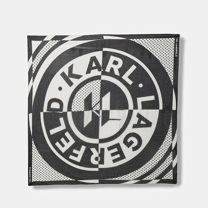 Karl Lagerfeld Шал женски с коприна K/CIRCLE