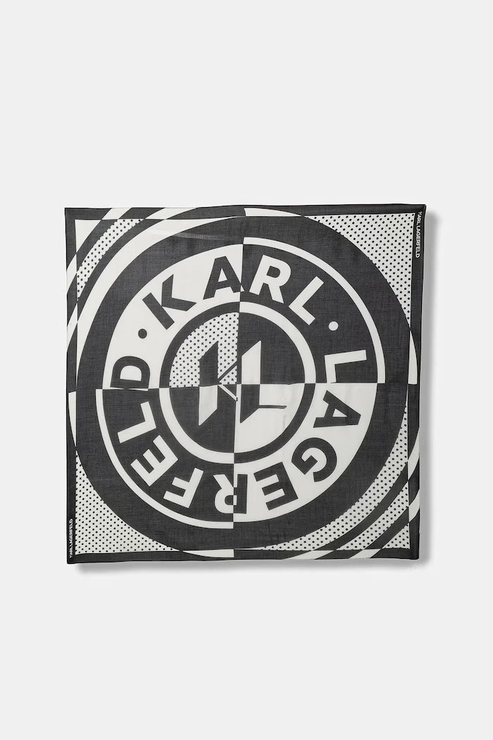 Karl Lagerfeld Шал женски с коприна K/CIRCLE