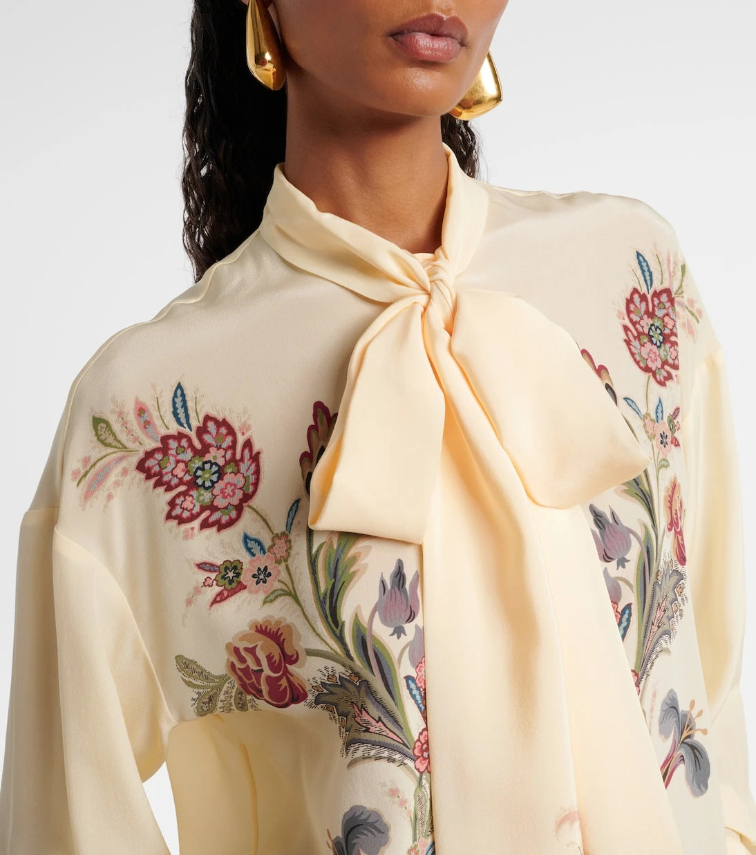 Etro - Floral silk blouse