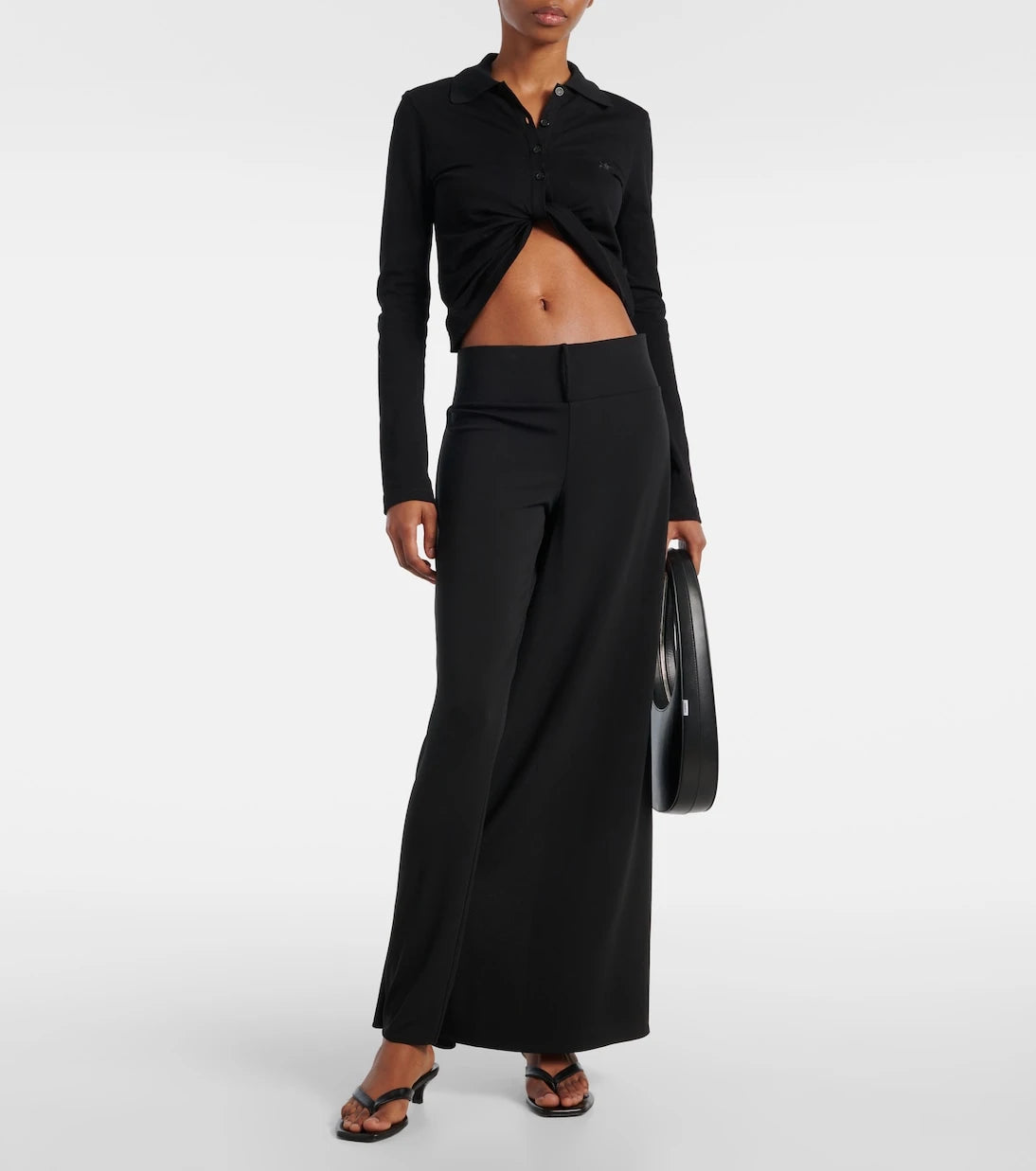Courrèges - Infinity draped wide-leg pants