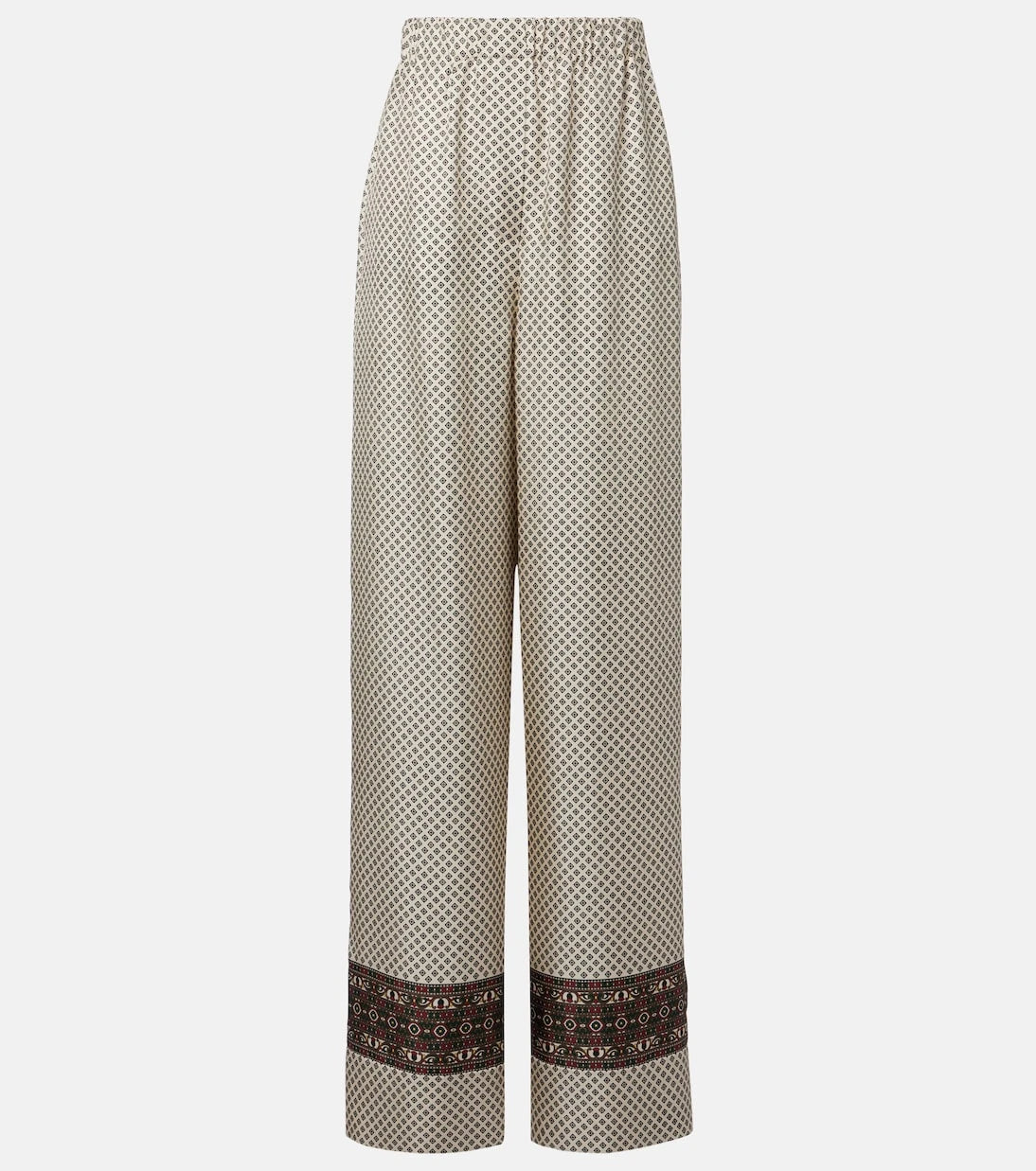 Loro Piana - Valerio printed silk twill wide-leg pants