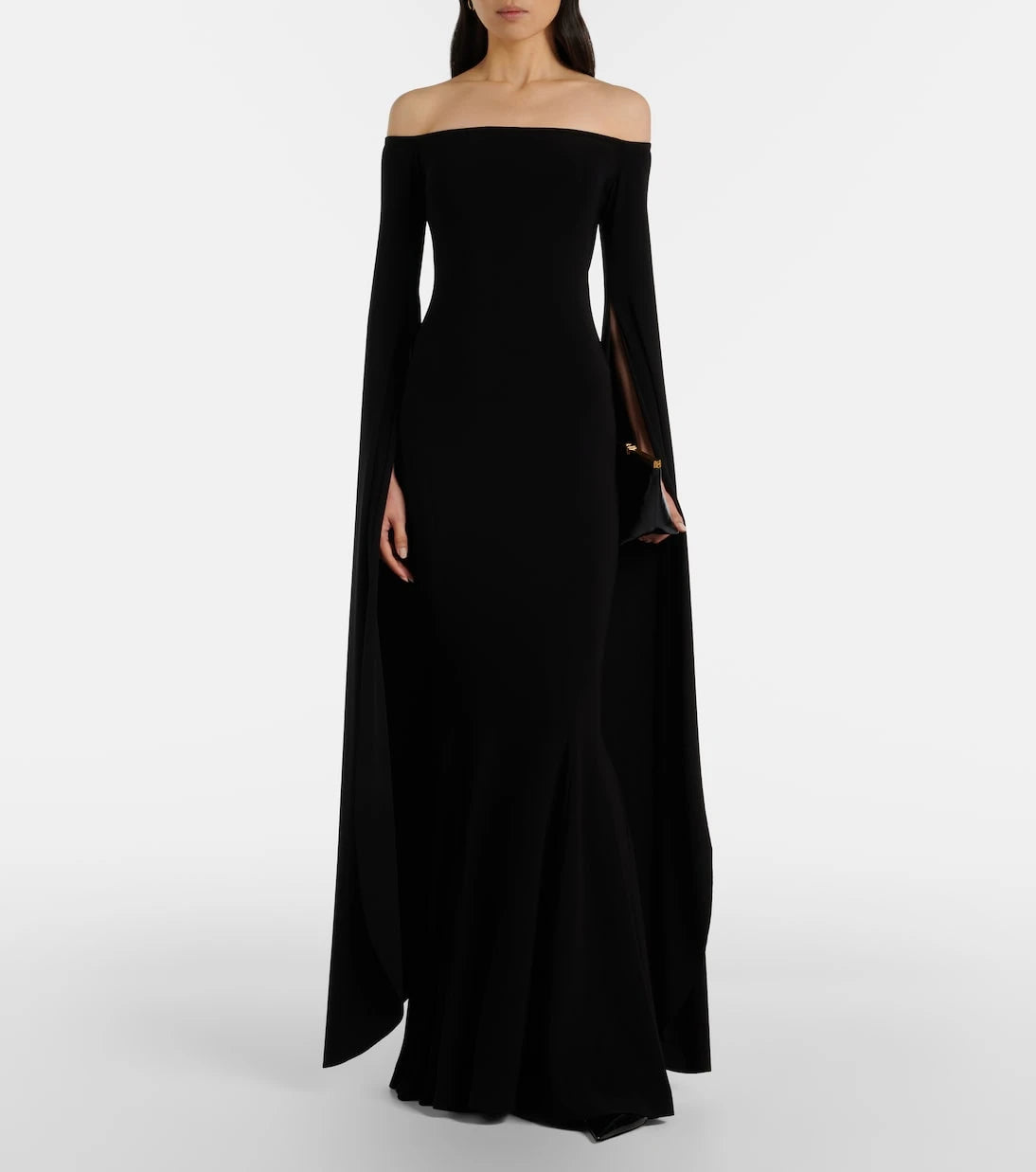 Norma Kamali - Draped off-shoulder jersey gown