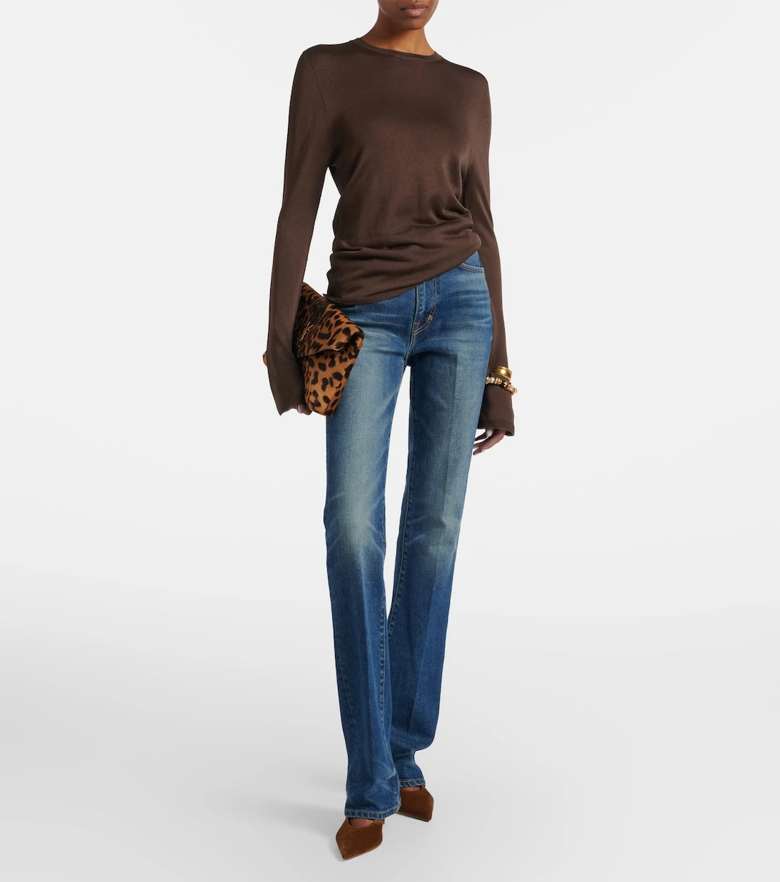 Gianvito Rossi - Robbie 55 suede slingback pumps