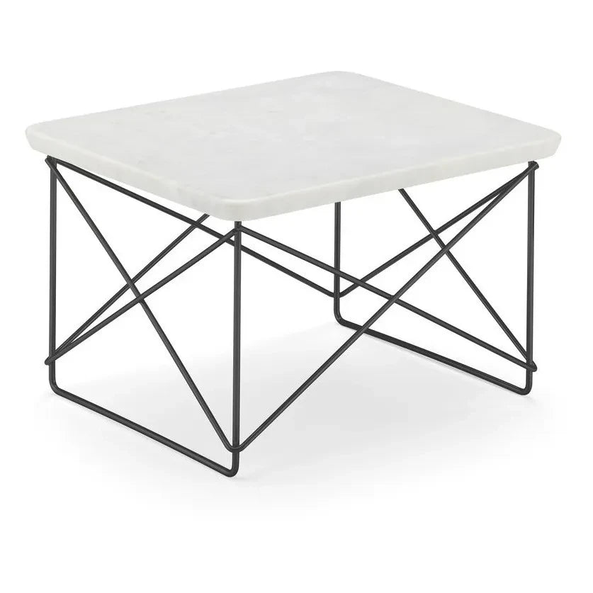 Vitra - Epoxy Occasional Table LTR by Charles & Ray Eames | Marble White