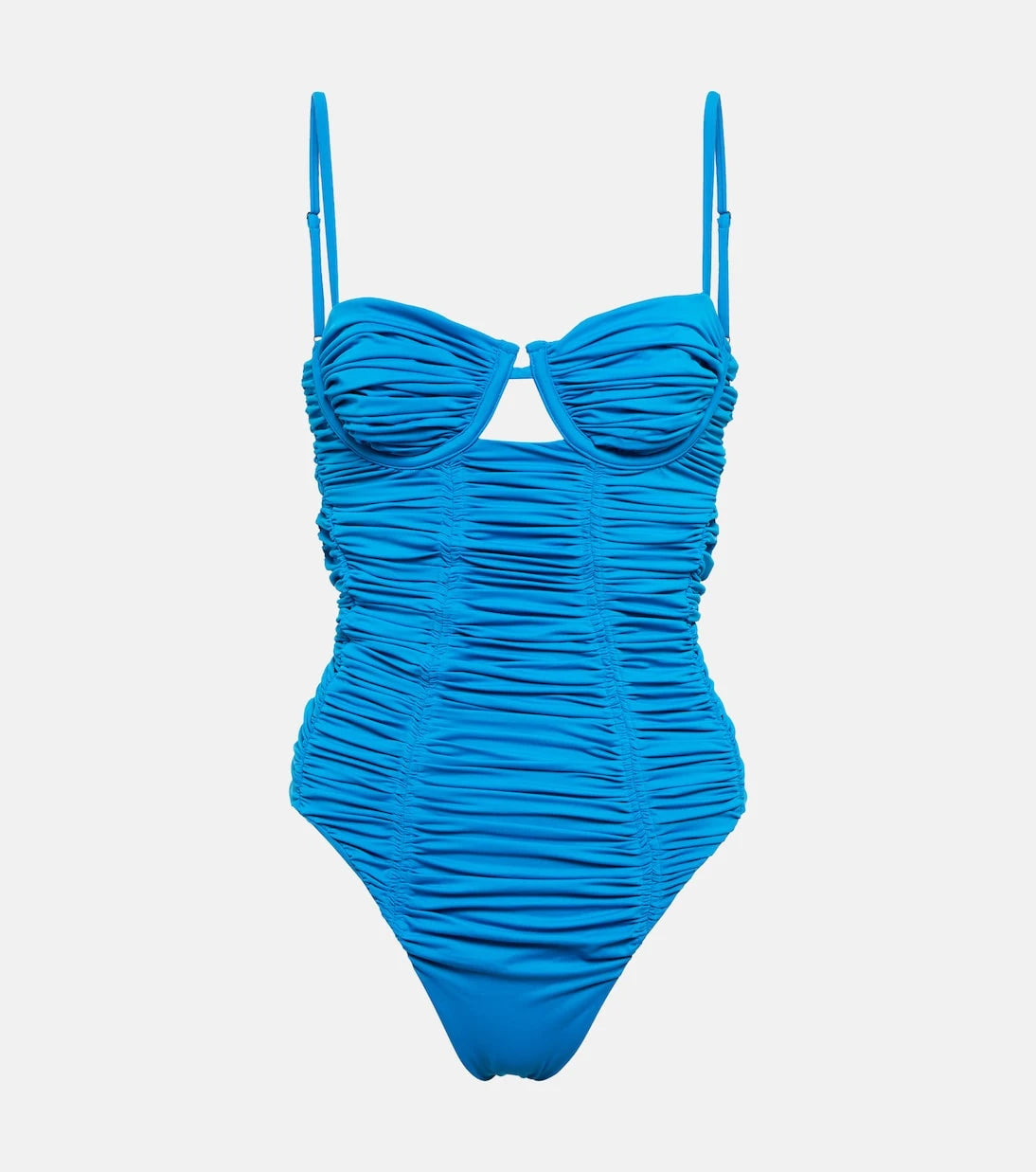 Self-Portrait - Ruched swimsuit
