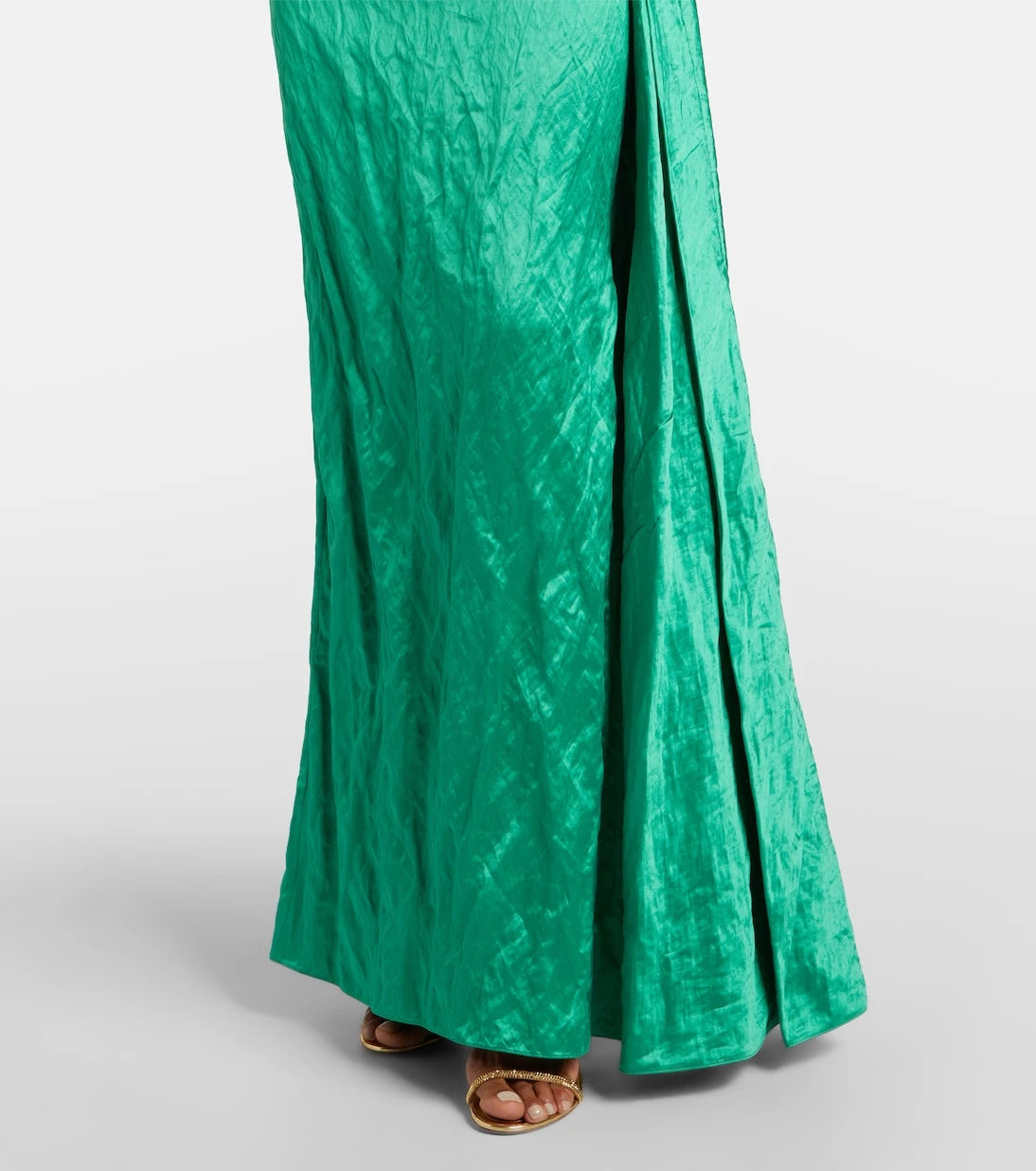 Erdem - Draped embellished satin gown