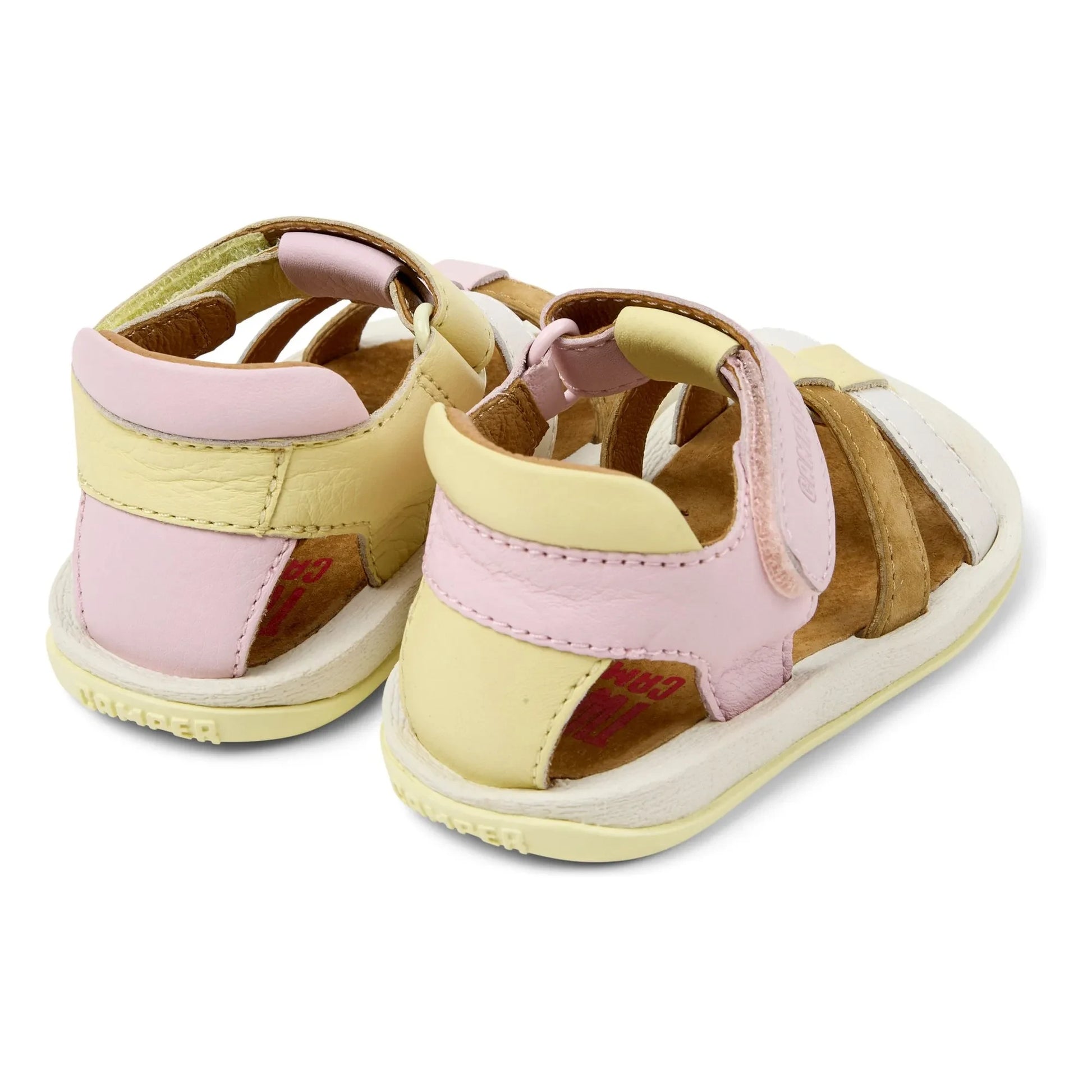 Camper - Bicho Colorblock Baby Sandals | Pink